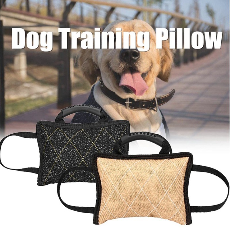 Durable Dog Training Bite Tug  - Interactive Squeaky Plush Dog Toy ulasan dan harga
