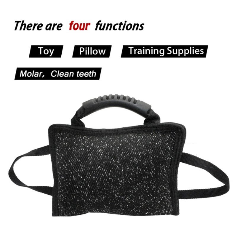 Durable Dog Training Bite Tug  - Interactive Squeaky Plush Dog Toy ulasan dan harga