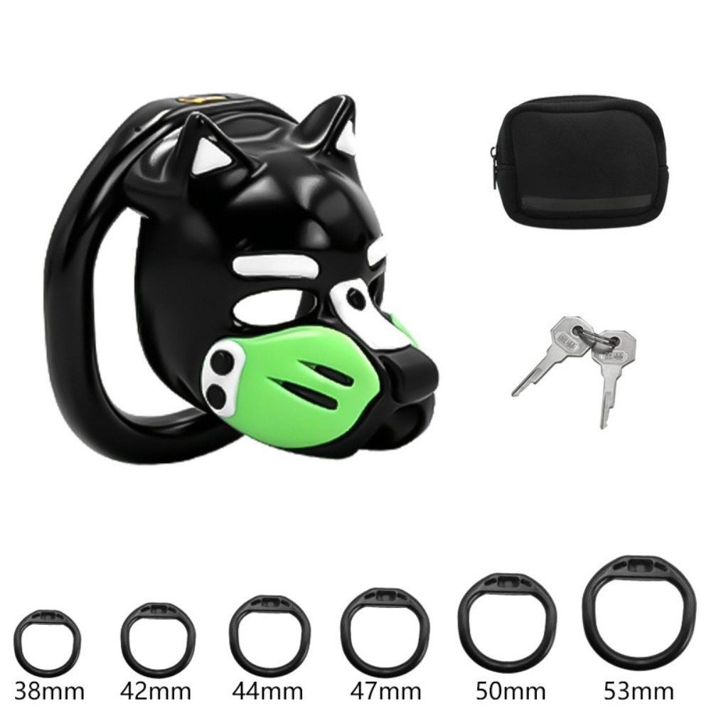 New Dog Head Chastity Cage wit - Dog Toys ulasan dan harga