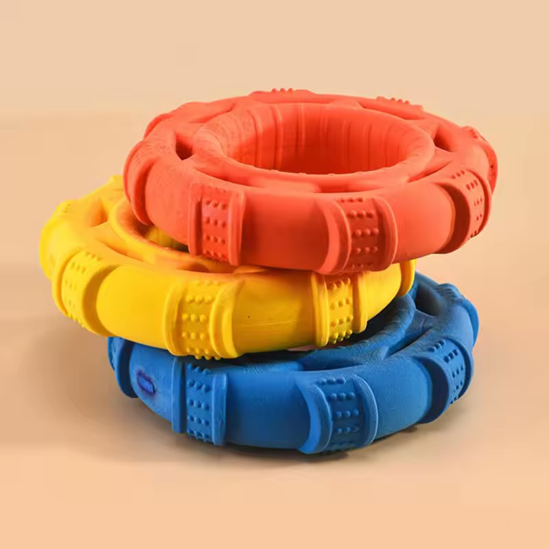 Durable TPR Pull Ring Flying D - Flying Disc Dog Training Toy ulasan dan harga