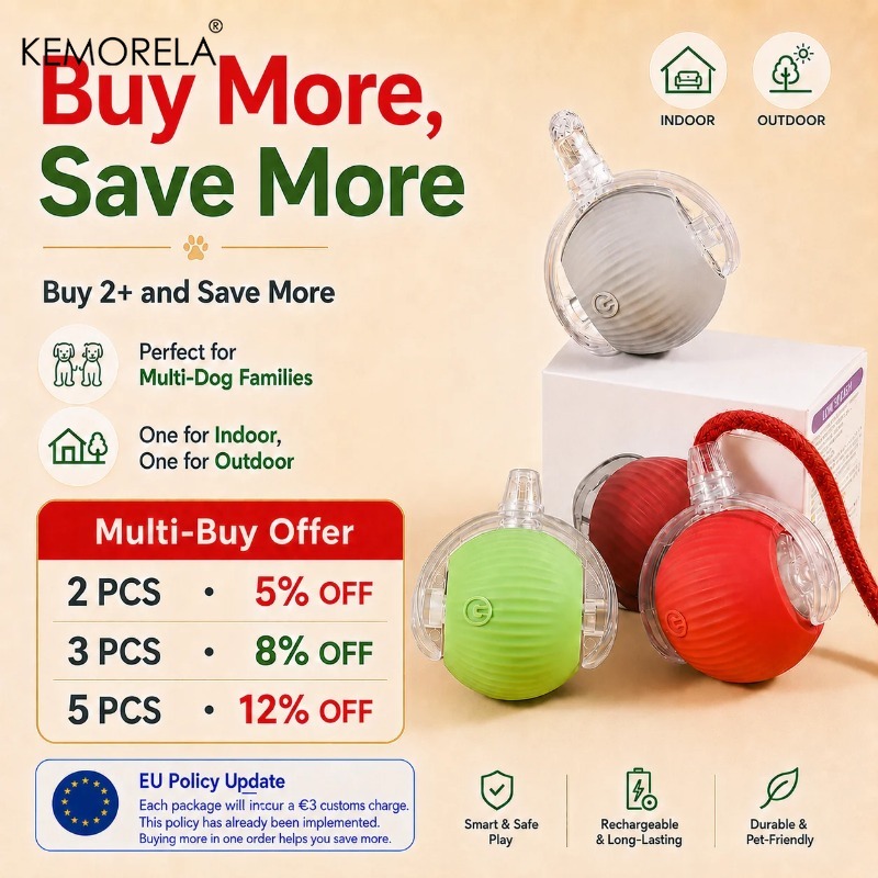 New Dog Interactive Ball Toy A - Automatic Moving Dog Ball ulasan dan harga