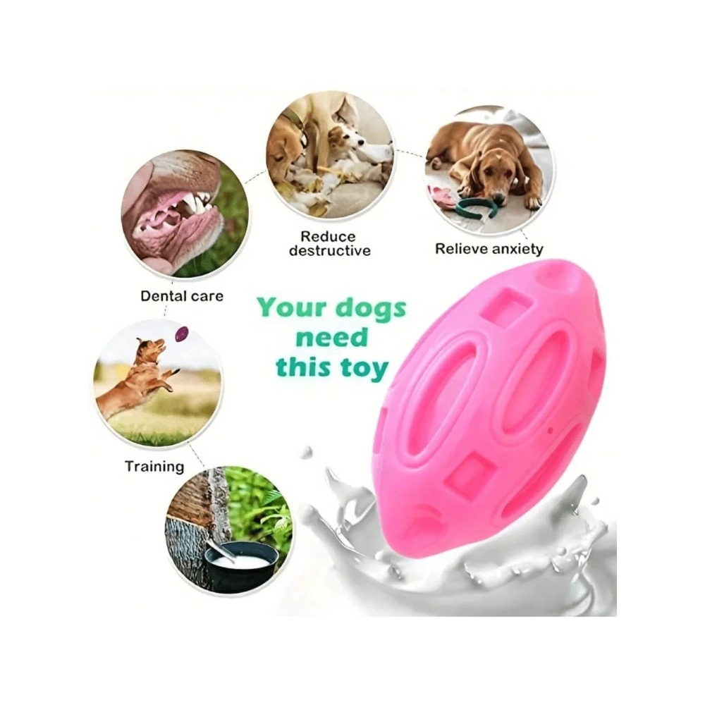 1pcs Indestructible Squeaky Ru - Indestructible Dog Chew Toy ulasan dan harga