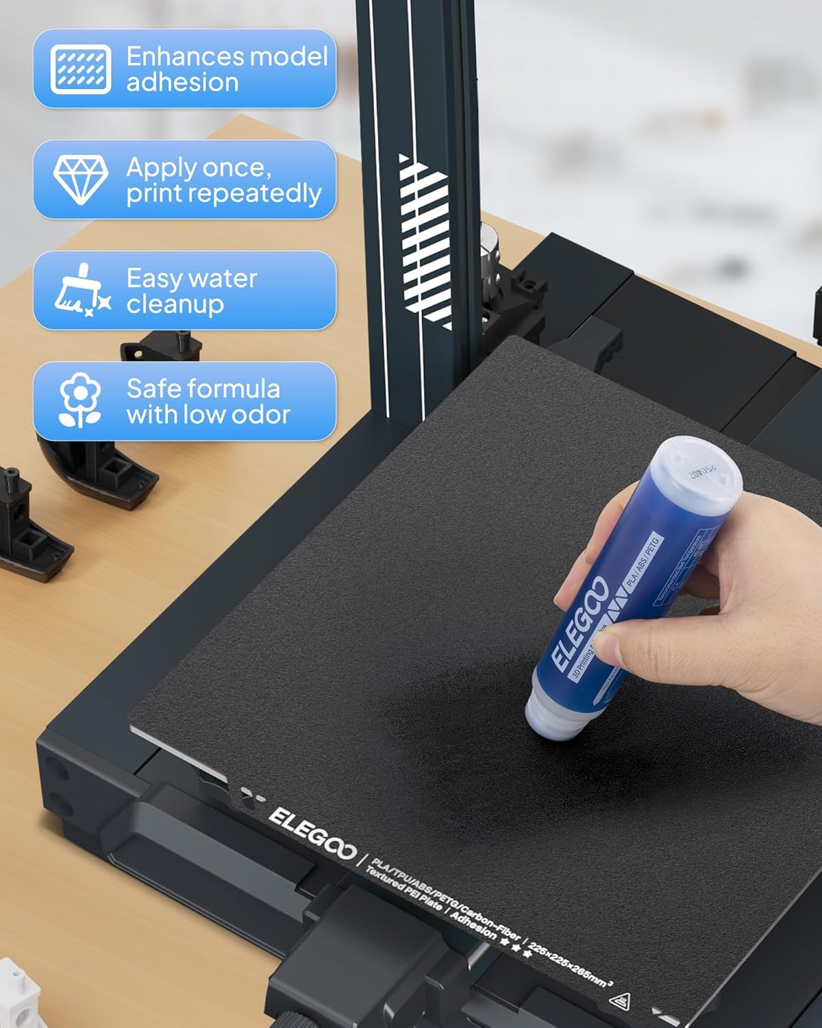 ELEGOO 3D Printer Adhesive Glu - Pet Beds ulasan dan harga